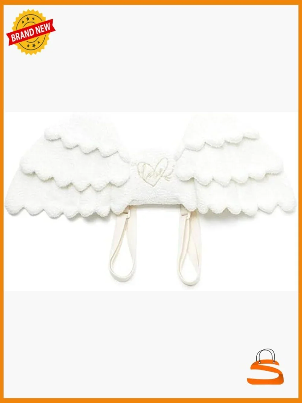 Lolita Angel Wings Backpack Cosplay Plush Bag Adjustable Straps